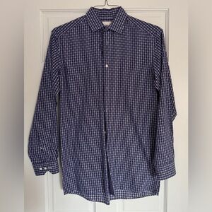 Ben Sherman Tailored Slim Fit Stretch Button Down Long Sleeve Shirt Mens15 32/33